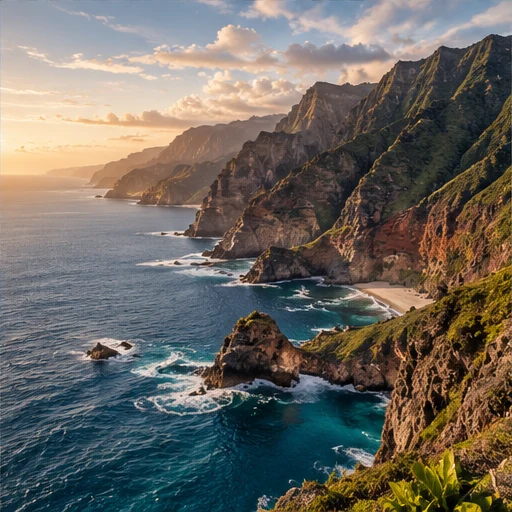 Hawaiian coastal landscape
